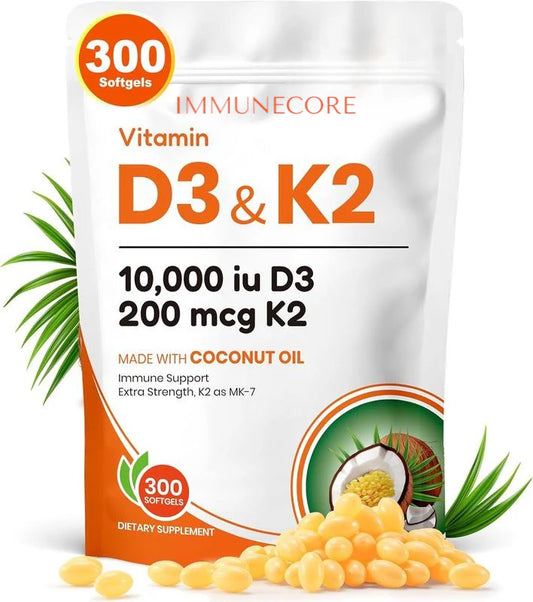 Vitamin D3 K2 10000 IU - Softgels